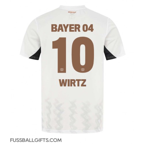 Bayer Leverkusen Florian Wirtz #10 Fußballbekleidung Auswärtstrikot 2024-25 Kurzarm